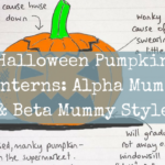 Halloween Pumpkin Lanterns: Alpha Mummy & Beta Mummy Style